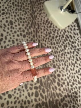 Thomas Sabo Haribo Bear Pearl Bead Bracelet with Pink gummy bear